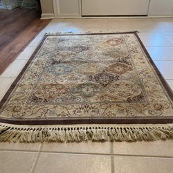 Area Rug  40 X 62 Including Fringe