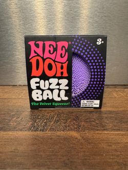NeeDoh The Fuzzball Velvet Squeeze Purple