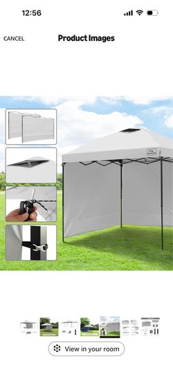 10x10 canopy with 2 shade walls and extra poles