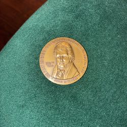 John Mitchell 1973 Huge Bronze Coin
