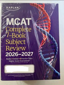 KAPLAN MCAT COMPLETE 7-BOOK SUBJECT REVIEW 2026-2027 + ONLINE RESOURCES