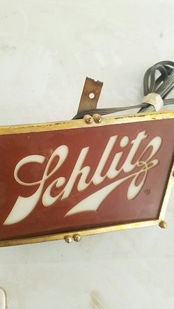 Vintage beer sign works