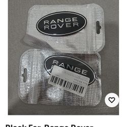 Black For  Range Rover Freelander Grille/tail Gate Emblem  2 Pieces