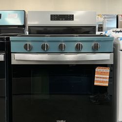 Whirlpool 30 inch 5 Burners Freestanding Gas Range w/Air Cooking 
