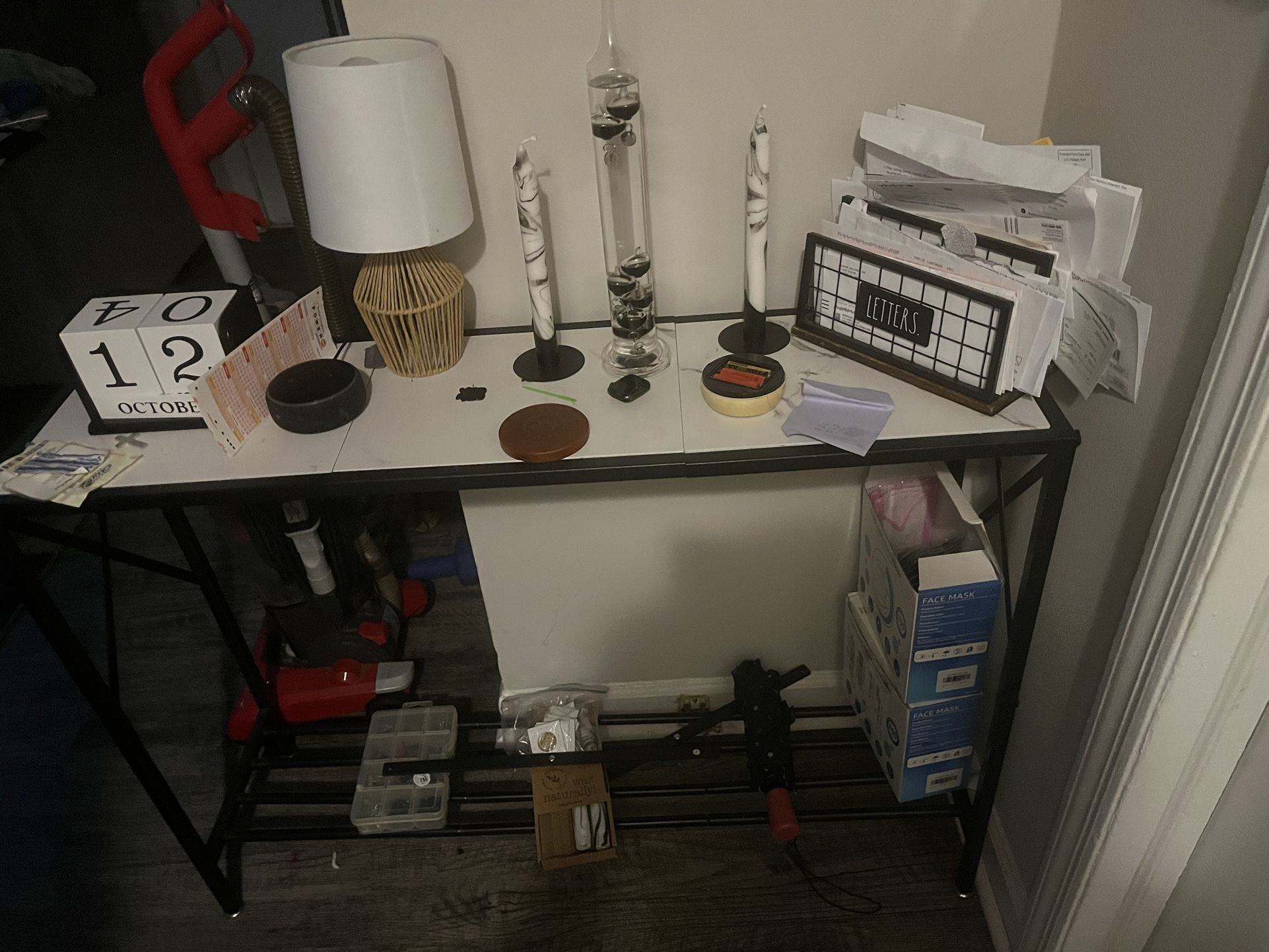 Marble Black And White Table