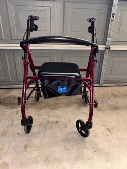 Adult walker with wheels
