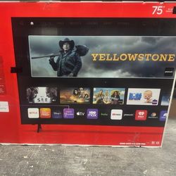 75" Screen QLED SMART 4K ULTRA HDTV BY Vizio M Series Quantum.  1 YEAR WARRANTY 