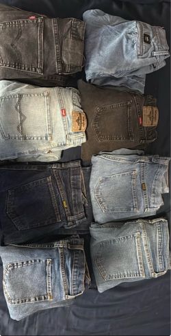 Lot of Mixed Men's Denim Jeans