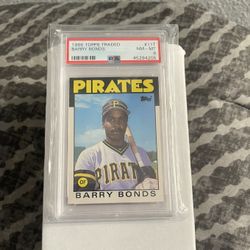 Barry Bonds Rookie Baseball Card PSA 8