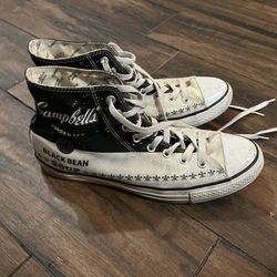 Converse X Andy Warhol Black Bean Soup High Tops Uni Men Size 10 for Sale in Chicago IL OfferUp