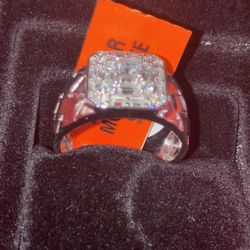 Silver S925 Diamond Ring Size 10