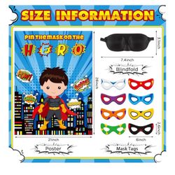 Super Hero Pin Mask Game 