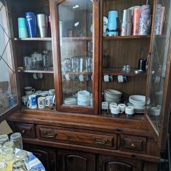China Cabinet And Table And chairs 