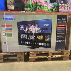 75 “ Samsung smart 4K NEO QLED HDR TV 75QN80F floor model
