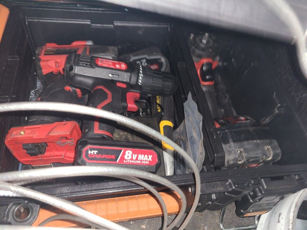 Lots Of Mechanix Tools. Wrenches, Sockets, Ratchets, Milwaukee Power Tools, Dewalt Wrench And Socket Set