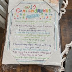 Picture 10 Commandments Child Christian
