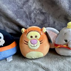 Disney 6” Mini Squishmallow Plush Toys