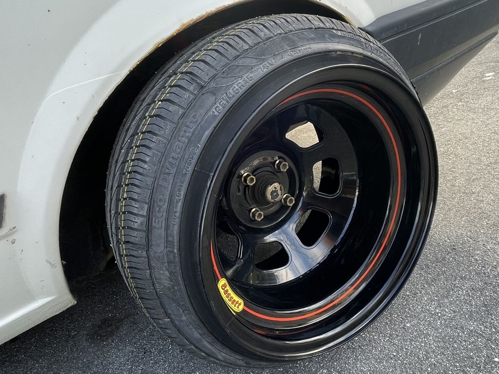 15x10 4x100 Bassett Racing Steelies