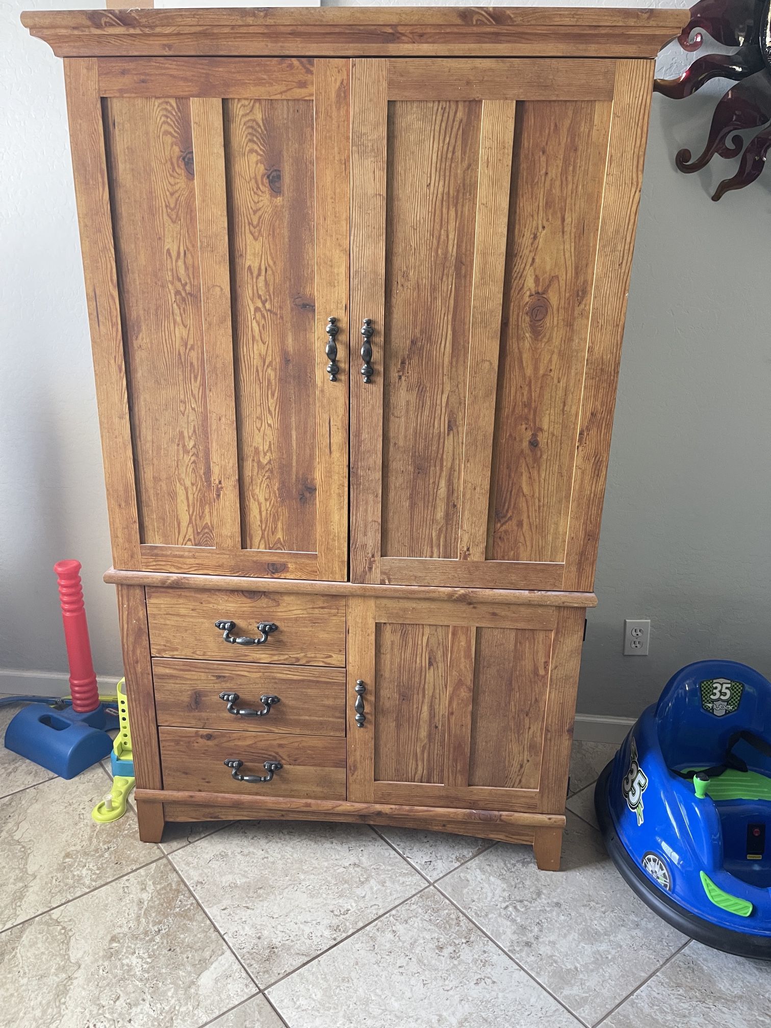 Wood Armoire