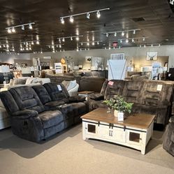 Manual Reclining Sofa And Loveseat 