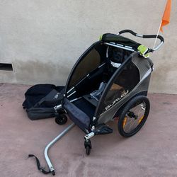 burley bike trailer 2 seater