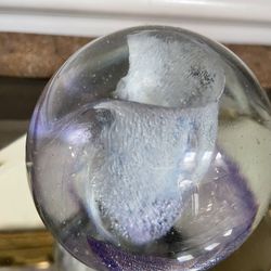 Art Glass Paperweight 3,5” 