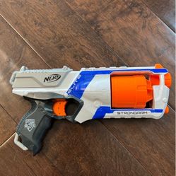 Nerf N Strike Elite Strongarm Toy Blaster With Rotating Barrel, Slam Fire,