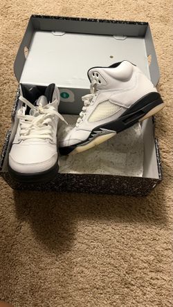 Air Jordan 5 White Black Sneakers