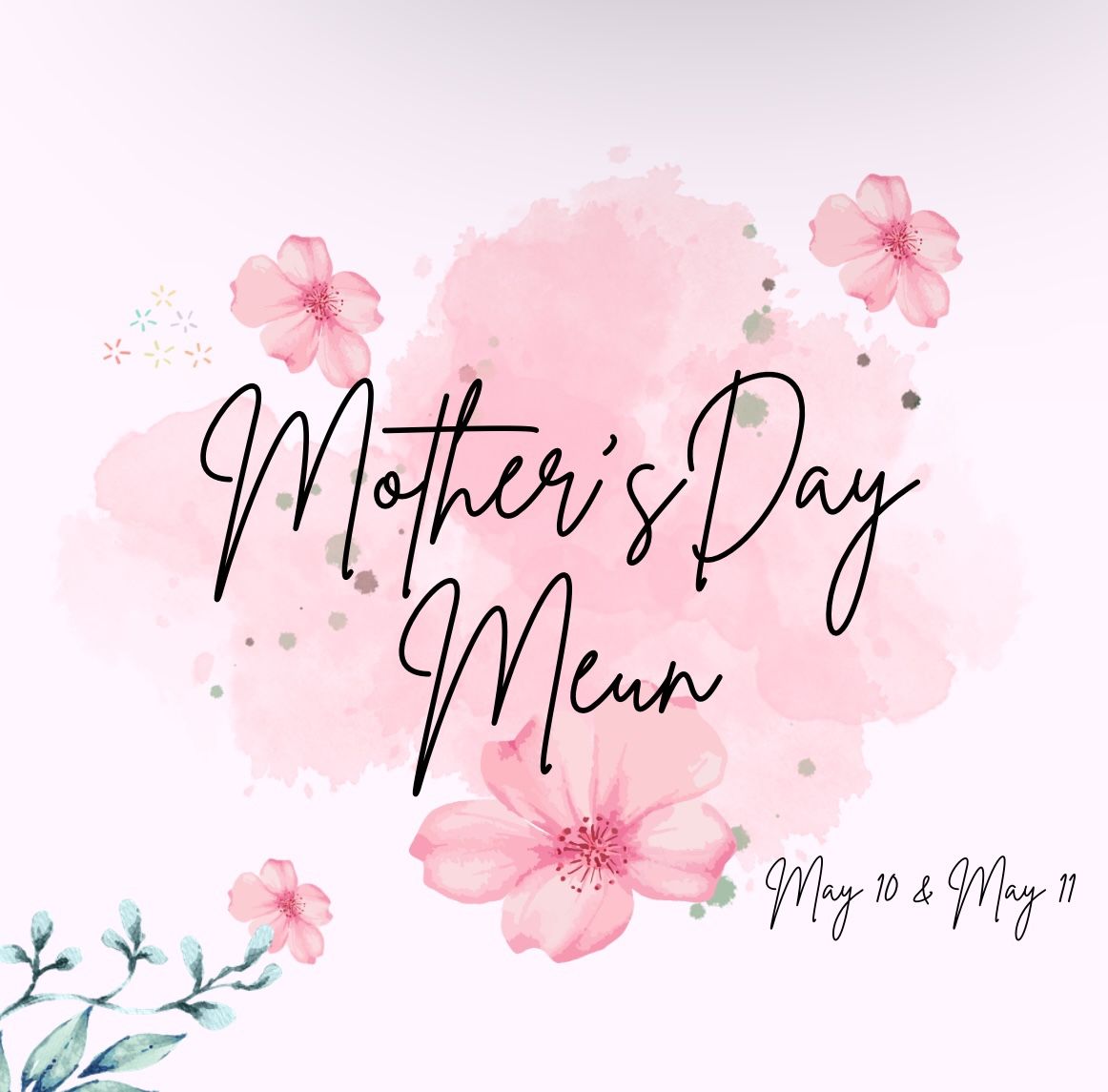 Mothers Day Menu 🎀