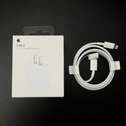 20W USB-C Power Adapter
and USB-C to Lightning Cable (2 m)

