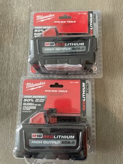 Milwaukee M18 18-V XC 8.0 Ah Battery (2-Pack)