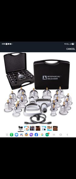 Myofascial Releaser Professional Cupping Therapy Set - Brand New