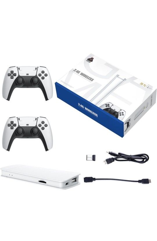 M15 Retro Game Stick, 4K HDMI Output & Wireless Controller Plug and Play Video Game Console with 19000+ Games, Arcade Game Console (64G)