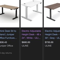 Single Motor Electric Desk With  