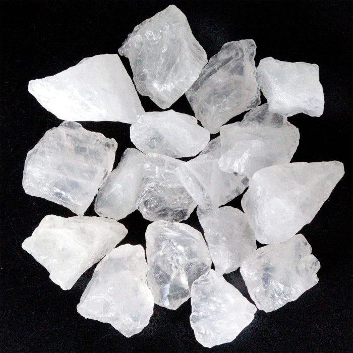 Zenkeeper 1 Lb Rough Clear Quartz Stone Bulk - Large Raw Clear Quartz Crystal