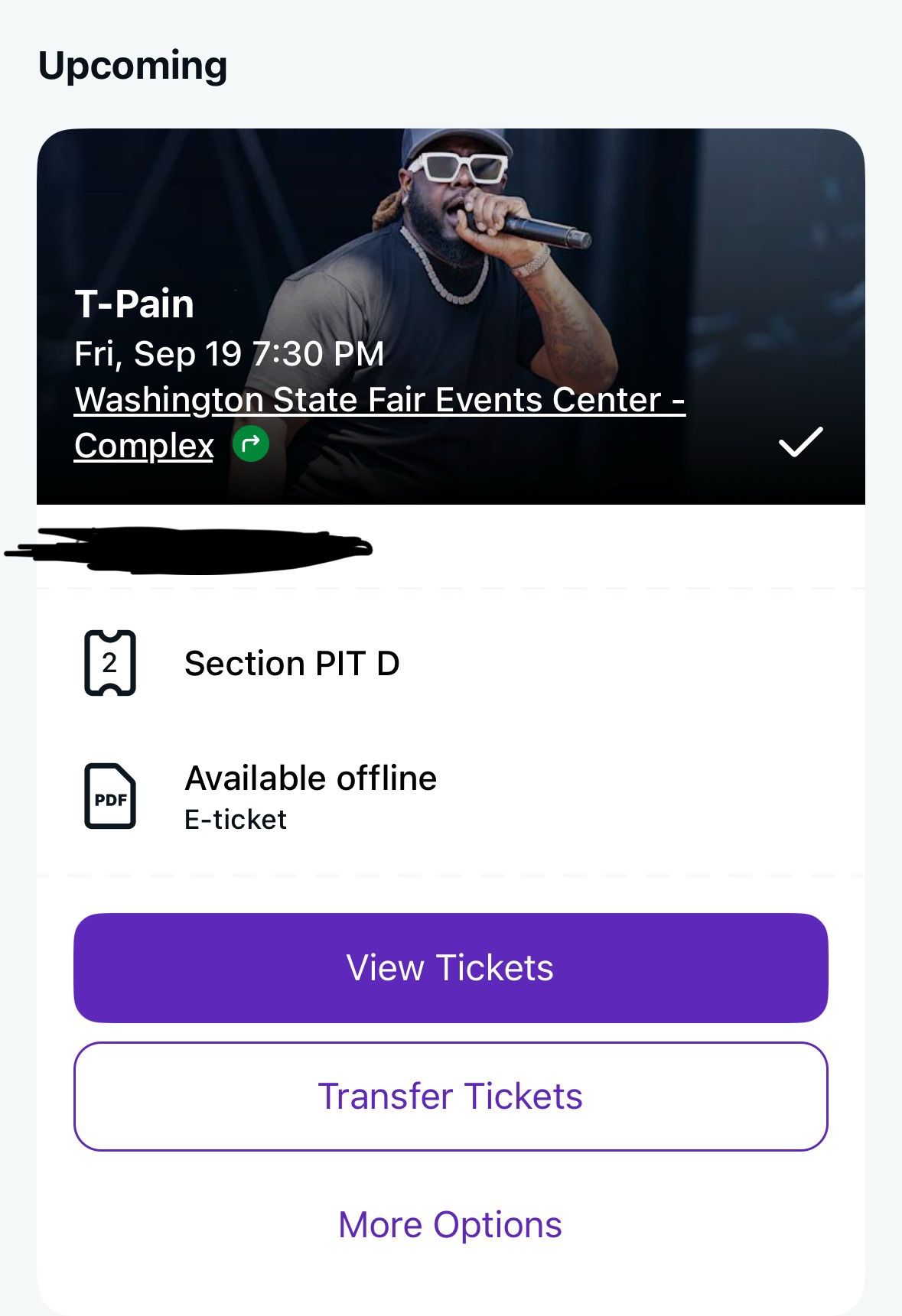 2 T-Pain Pit Tickets