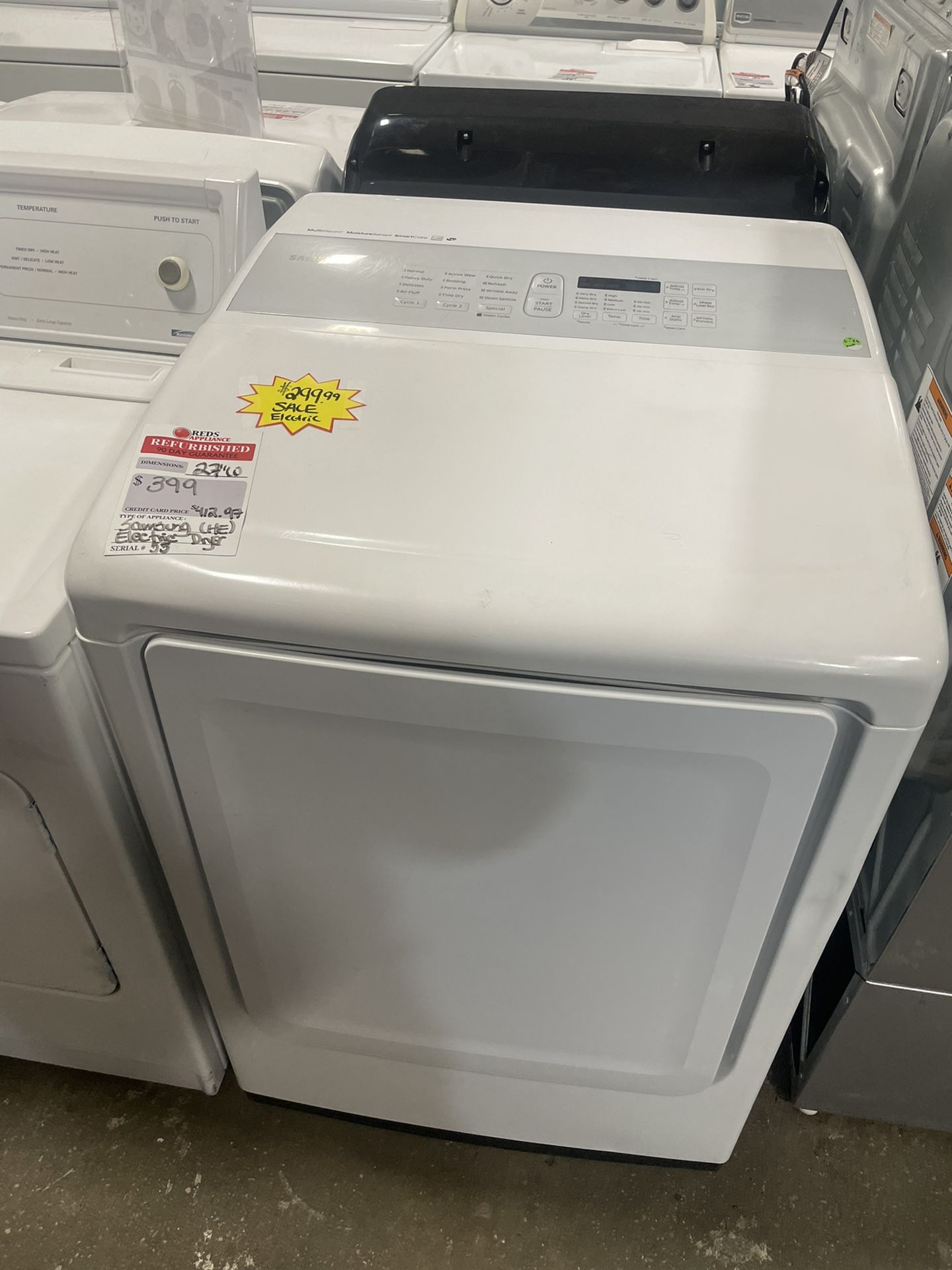 Samsung Electric Dryer Large Capacity