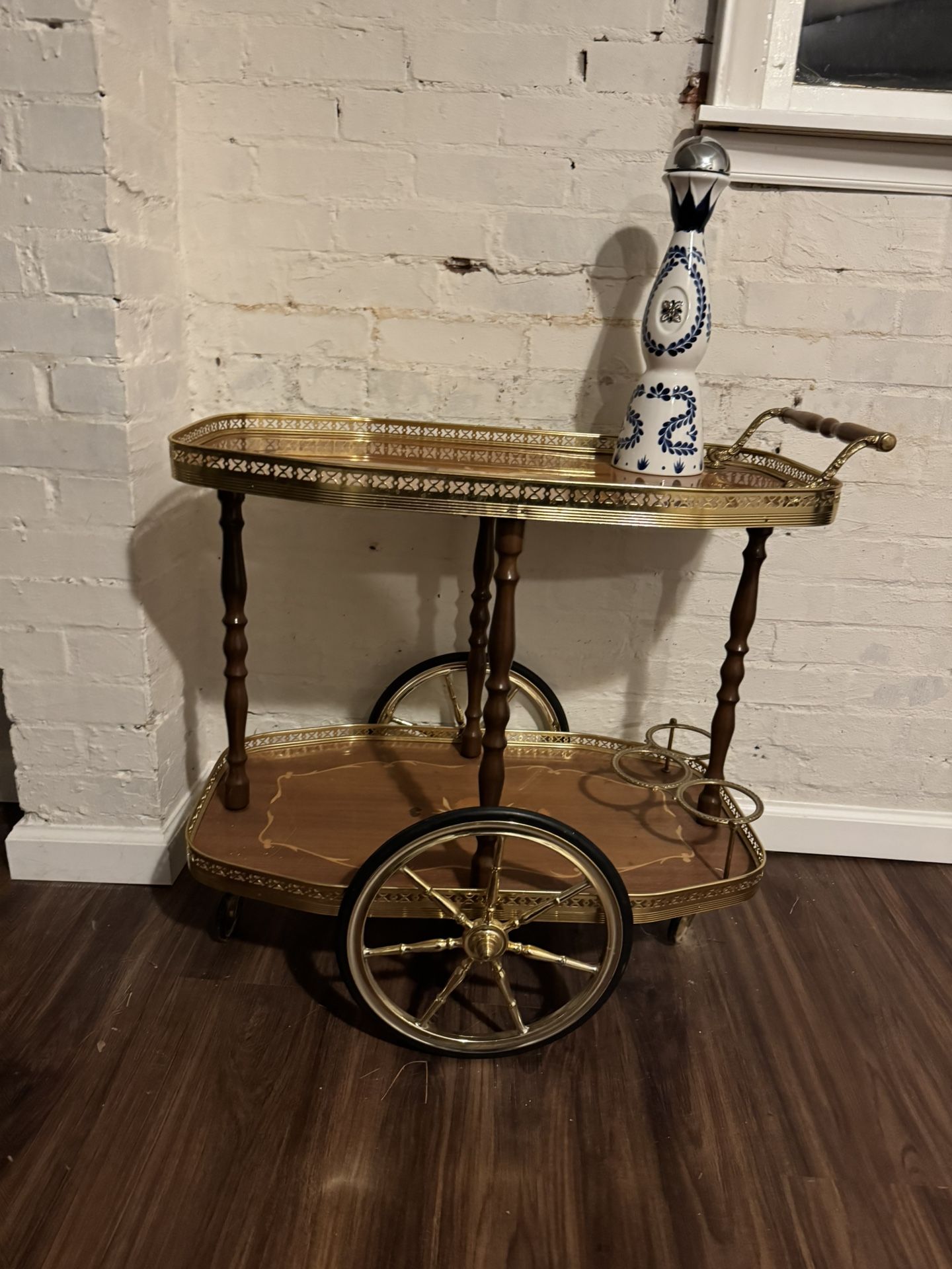 Beautiful Unique Bike Cart / Bar Cart/ Table ONE OF A KIND