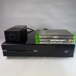 XBOX One with Games and Power Adapter