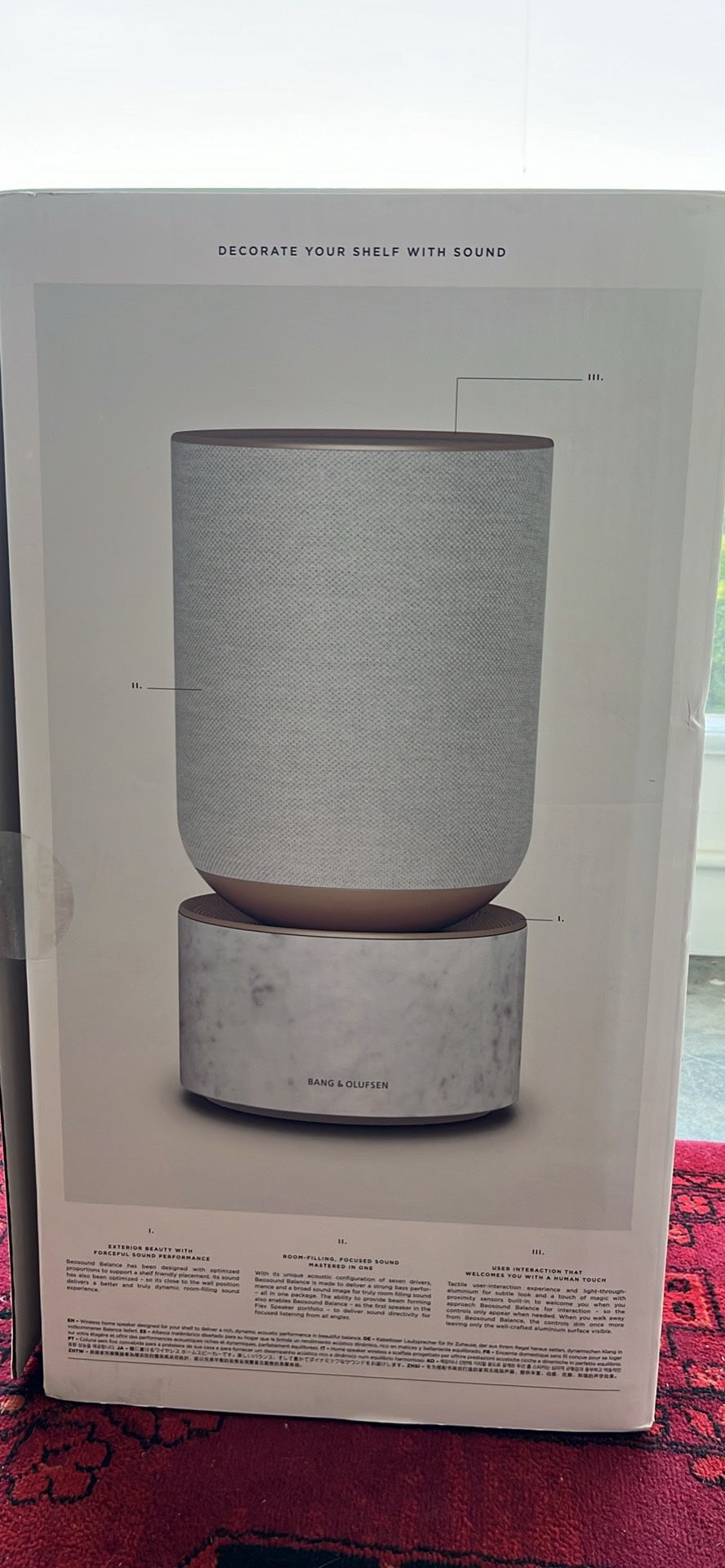 Bang & Olufsen Beosound Balance White Marble