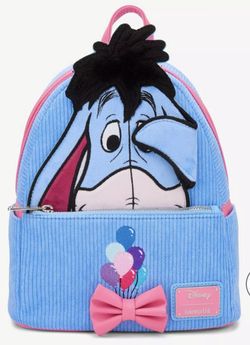 Eeyore  From  Winnie The Poo  Mini Backpack With A Matching Coins Puse. 