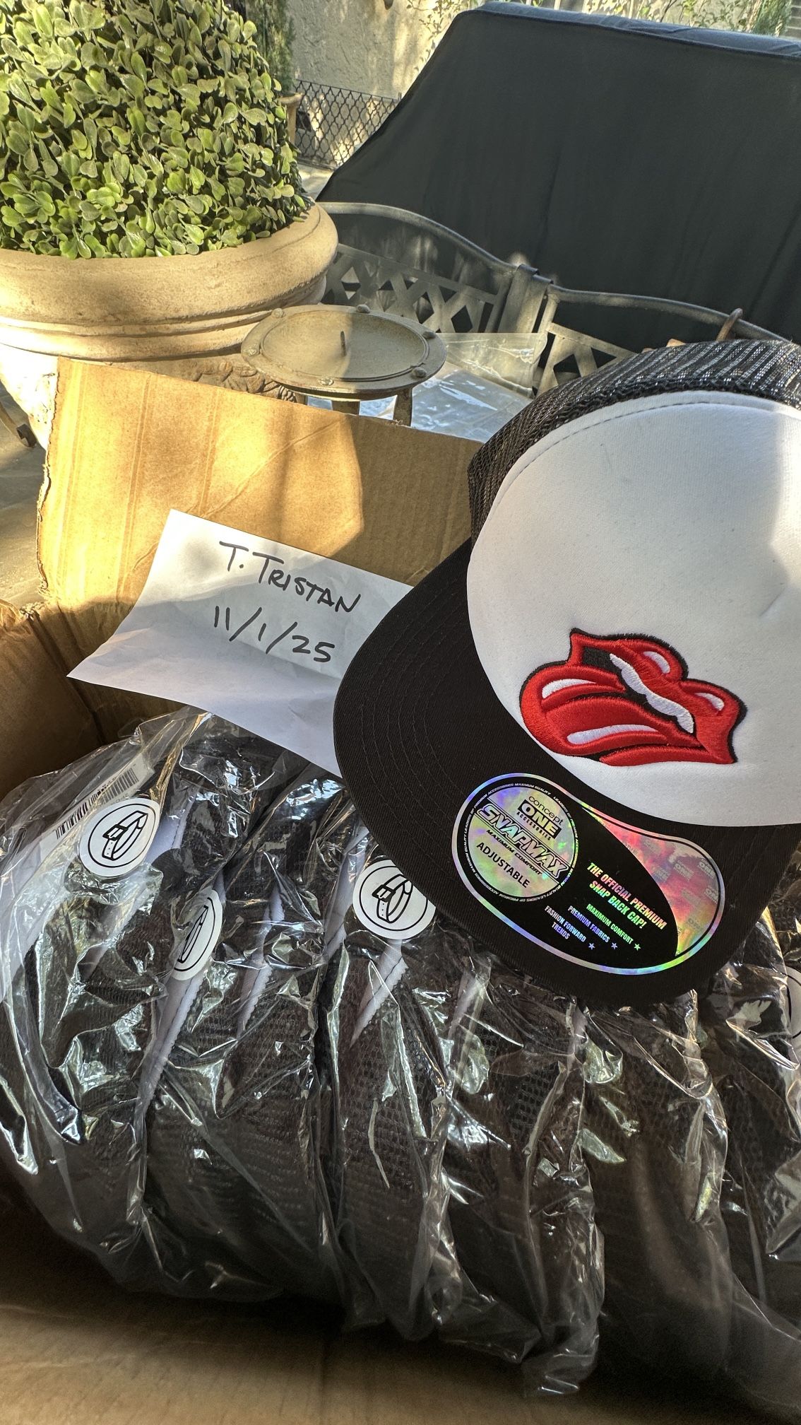 Rolling Stones Trucker SnapBack Hats Resellers Lot