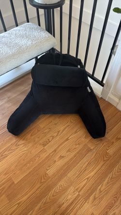 Black Reading Pillow With Arms