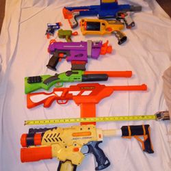 7 Nerf Guns Full Automatic Semi Shotgun Fortnite Striker Super Soaker Single Shot Double Action