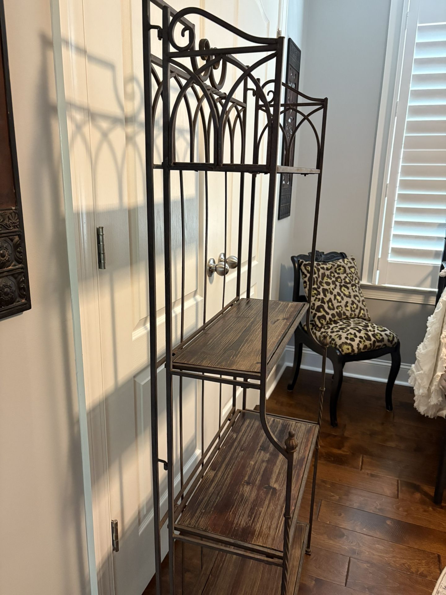 Vintage Rustic Foldable Bakers Rack