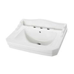 Foremost Series 1930 20-1/4 in. Pedestal Sink Basin in White Foremost Series 1930 20-1/4 in. Pedestal Sink Basin in White