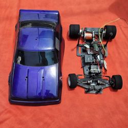 VTG BOLINK/KO-PROPO RC CAR CHASSIS WHIT THUNDERBIRD SHELL FOR PARTS
