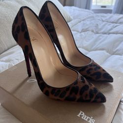 Christian Louboutin So Kate Leopard Print 