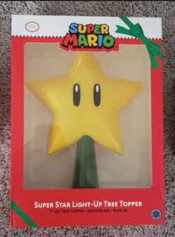 Super Mario Star Tree Topper! Brand New!
