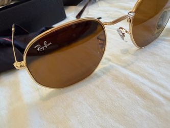 Ray Ban Sunglasses Gold Frame Brown Lenses